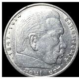 1936A Germany Silver 5 Reichsmark