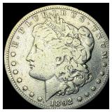 1892-S Silver Morgan Dollar ABOUT UNCIRCULATED