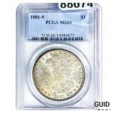 1881-S Morgan Silver Dollar PCGS MS66
