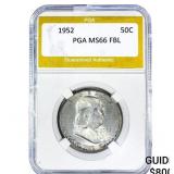 1952 Franklin Half Dollar PGA MS66 FBL