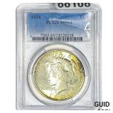 1924 Silver Peace Dollar PCGS MS64