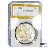 1900 Morgan Silver Dollar PGA MS66+