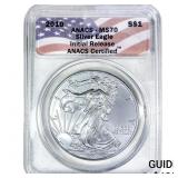 2010 Silver Eagle ANACS MS70