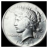 1921 Silver Peace Dollar CLOSELY UNCIRCULATED