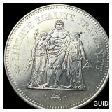 1974 France SIlver 50 Francs
