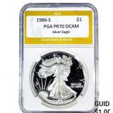 1986-S Silver Eagle PGA PR70 DCAM