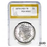 1879-S REV 78 Morgan Silver Dollar PGA MS62