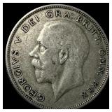 1933 G. Britain Silver Half Crown  UNCIRCULATED