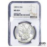 1899-O Morgan Silver Dollar NGC MS65+