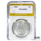 1892 Morgan Silver Dollar PGA MS66