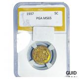 1937 Buffalo Nickel PGA MS65
