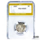 1937 Buffalo Nickel PGA MS65