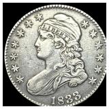 1833 Silver Capped Bust Half Dollar NEARLY  UNCIR