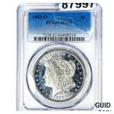 1881-O Morgan Silver Dollar PCGS MS62