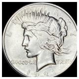 1921 HR Silver Peace Dollar CLOSELY  UNCIRCULATED
