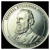 1 oz .999 Fine Silver General Stonewall Jackson Ro