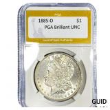 1885-O Morgan Silver Dollar PGA UNC
