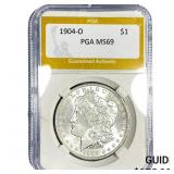 1904-O Morgan Silver Dollar PGA MS69