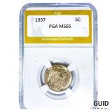 1937 Buffalo Nickel PGA MS65