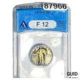 1919-S Standing Liberty Quarter ANACS F12