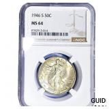 1946-S Walking Liberty Half Dollar NGC MS64