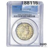 1902 Barber Half Dollar PCGS VF25