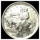 1925 Silver Stone Mountain Half Dollar  UNCIRCULA