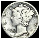 1921-D Silver Mercury Dime NICELY CIRCULATED