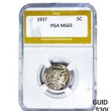 1937 Buffalo Nickel PGA MS65