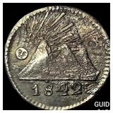 1842/29 Central American Republic Silver 1/4 Real