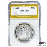 1938 Walking Liberty Half Dollar PGA MS66