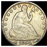 1854-O Silver Seated Liberty Half Dollar HIGH  GR