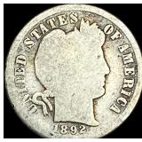 1892-S Silver Barber Dime NICELY CIRCULATED