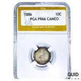 1886 Seated Liberty Dime PGA PR66 Cameo
