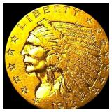 1913 Indian Head Gold $2.50 Quarter Eagle UNCIRCUL