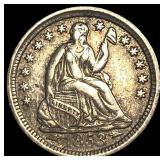 1853 Arrows Seated Liberty Half Dime NEARLY UNCIRC