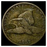 1857 Flying Eagle Cent NEARLY UNCIRCULATED