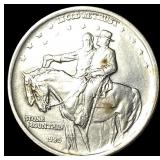 1925 Silver Stone Mountain Half Dollar  CLOSELY U