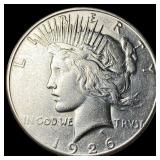 1926-S Silver Peace Dollar CHOICE AU