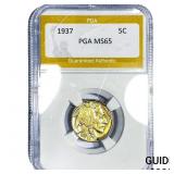 1937 Buffalo Nickel PGA MS65