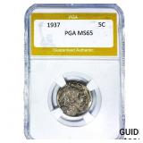 1937 Buffalo Nickel PGA MS65