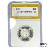 1917 Mercury Silver Dime PGA UNC