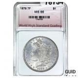 1878 7TF Morgan Silver Dollar WHSG MS66