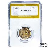 1937 Buffalo Nickel PGA MS65