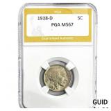 1938-D Buffalo Nickel PGA MS67