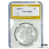 1904-O Morgan Silver Dollar PGA MS69