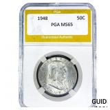 1948 Franklin Half Dollar PGA MS65
