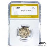 1937 Buffalo Nickel PGA MS65