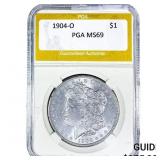 1904-O Morgan Silver Dollar PGA MS69