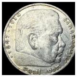 1935D Germany Silver 5 Reichsmark